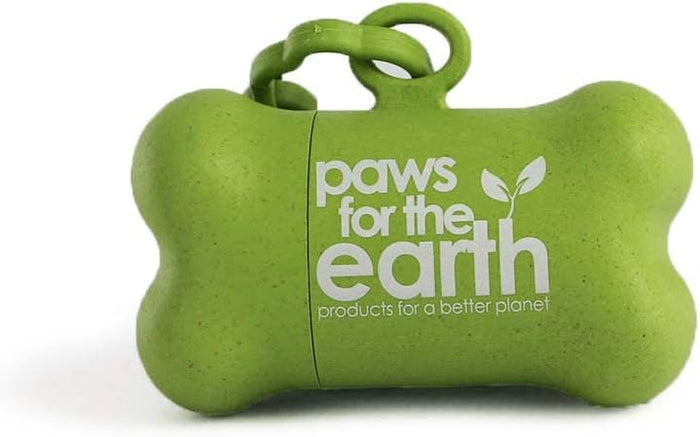Ancol Made From bone-shaped poop bag dispenser, 8cm, supplied with 12 compostable waste bags