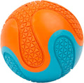 Ancol Playtime Chase tough rubber ball, 8cm natural rubber fetch ball in bright colours