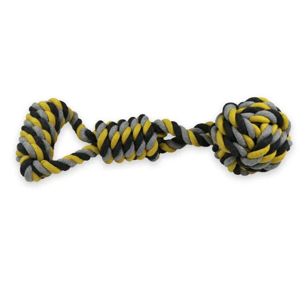 Ancol Playtime Jumbo Super Rope, 52cm thick cotton rope tug toy made with recycled fibre