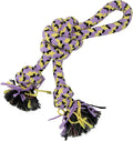 Ancol Playtime Ropey Knot, 30cm knotted recycled cotton rope with natural rubber sections