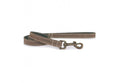 Ancol Timberwolf sable bridle leather dog lead, 1m by 1.9cm with trigger hook