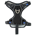 Ancol Viva exercise and travel dog harness in black, size L for a 60-85cm chest, reflective band