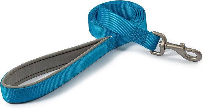 Ancol Viva padded dog lead in blue, 1m poly-weave webbing with a cushioned neoprene handle