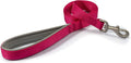 Ancol Viva padded dog lead in pink, 1m poly-weave webbing with a cushioned neoprene handle