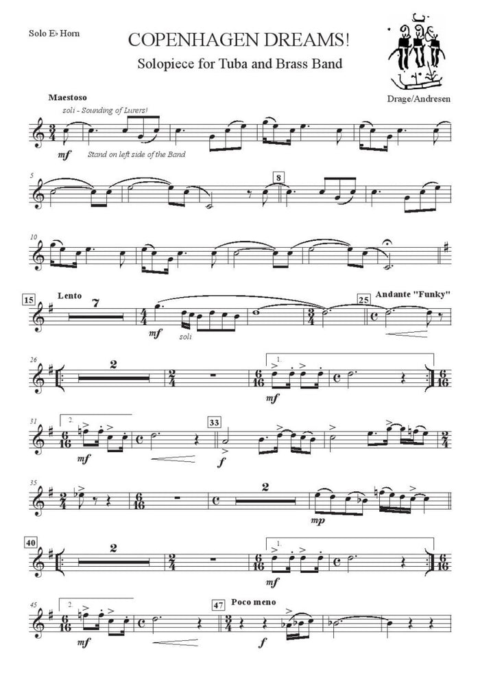 Andresen - Copenhagen Dreams - Tuba and Brass Band - Brass Music Online