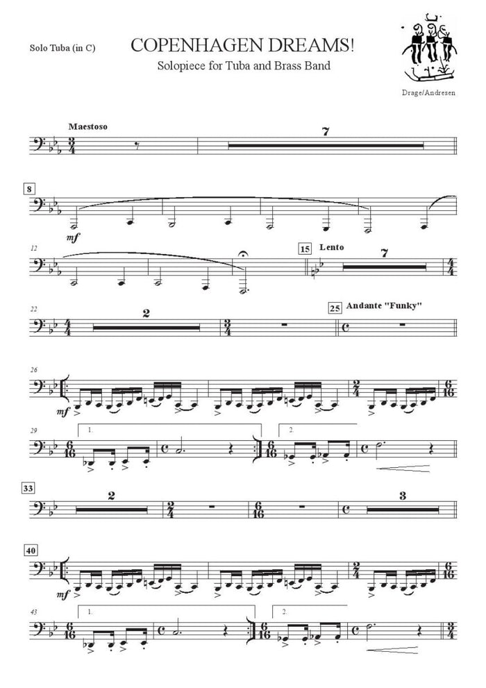 Andresen - Copenhagen Dreams - Tuba and Brass Band - Brass Music Online