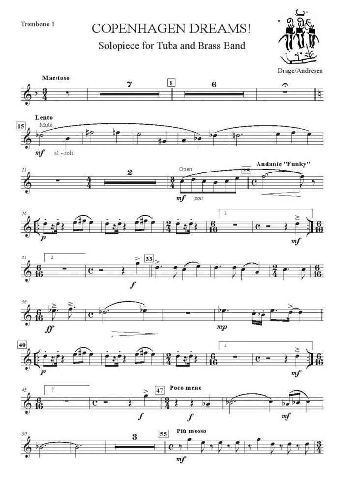 Andresen - Copenhagen Dreams - Tuba and Brass Band - Brass Music Online