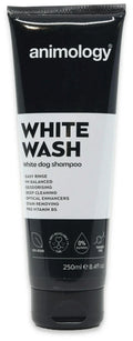 Animology White Wash shampoo for white and light coated dogs, 250ml bottle