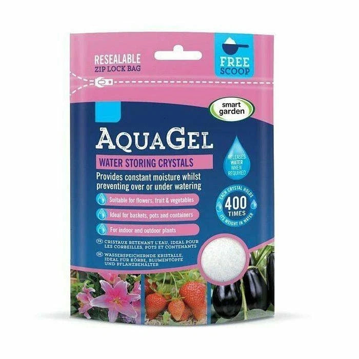 Aqua Gel water storing crystals for pots and baskets, 200g pack