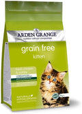 Arden Grange Kitten grain free fresh chicken and potato dry food, 2kg bag, front of pack