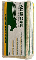 Aubiose 100% natural hemp horse bedding in a wrapped 20kg bale