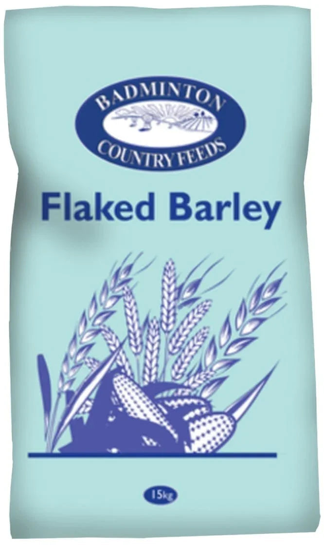 Badminton Flaked Barley 15kg sack of micronised flaked barley cereal feed for horses