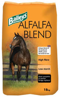 Baileys Alfalfa Blend 18kg bag, a mint-dusted chaff of alfalfa and green oat straw