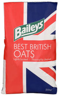 Baileys Bruised Best British Oats 20kg bag of cleaned, clipped and lightly bruised oats
