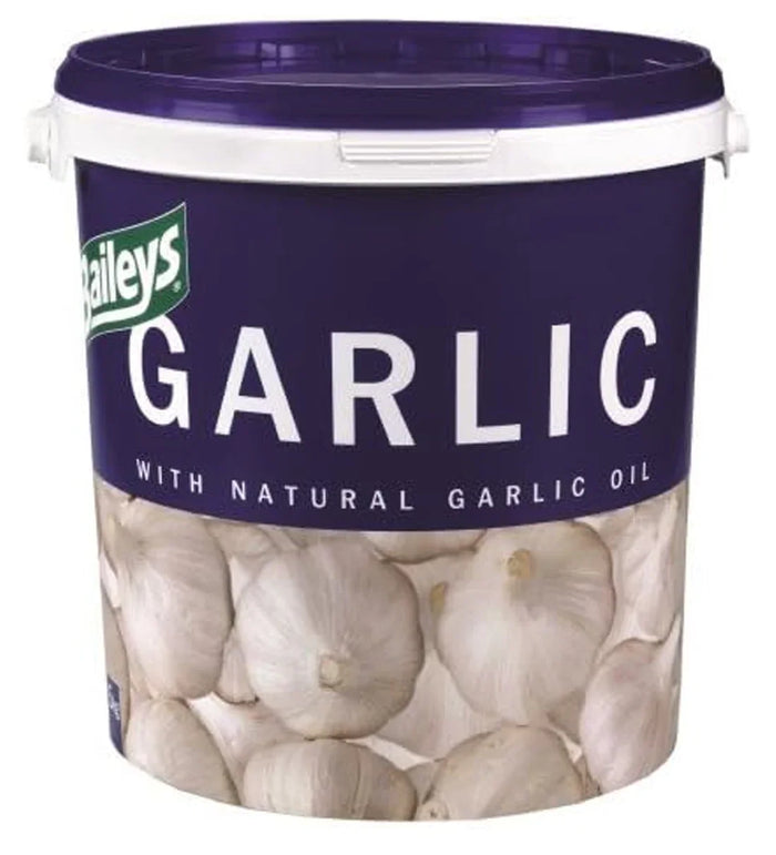 Baileys Garlic Supplement 5kg tub, the bulk size of the garlic oil feed powder