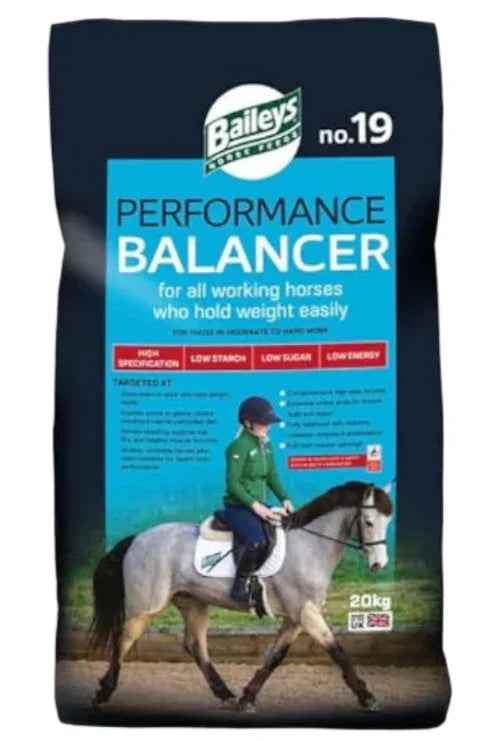 Baileys No.19 Performance Balancer 20kg bag of pelleted balancer for working horses