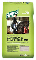 Baileys No.20 Slow Release Condition and Competition Mix 20kg bag, a reduced starch high oil mix