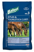 Baileys No.3 Stud and Youngstock Cubes 20kg bag, barley-free cubes for mares and youngstock