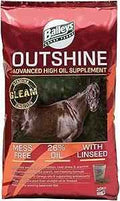 Baileys Outshine 20kg sack of high oil extruded conditioning nuggets for horses