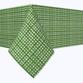 Bamboo Green Grid Fence Squares