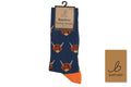 Bartleby funky bamboo sock in the Highland Cow design, UK size 4–7