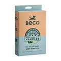 Beco mint scented dog poop bags with tie handles, 120-bag cardboard box