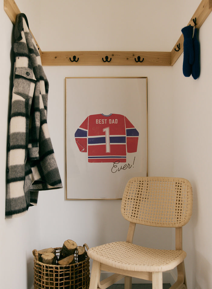 Best Dad Ever (Red and Blue), Poster