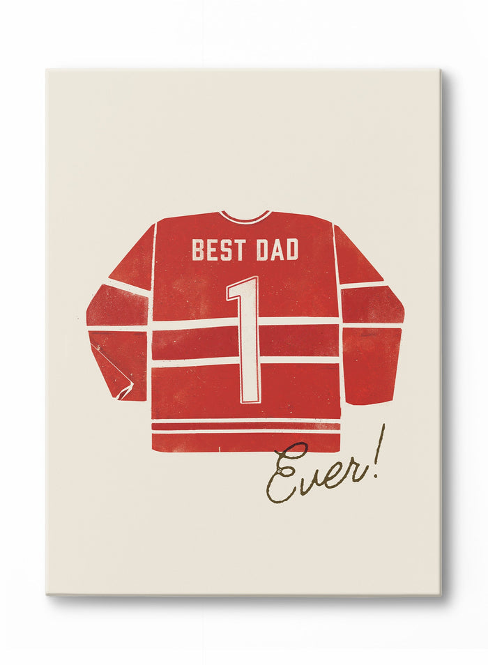 Best Dad Ever (Red), Canvas