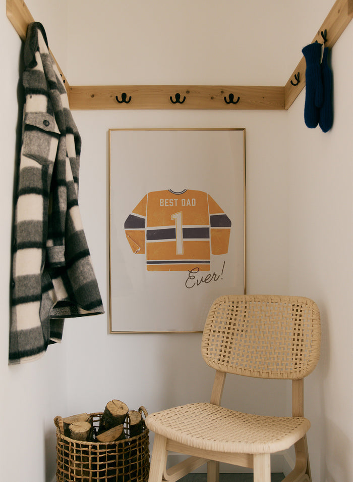 Best Dad Ever (Yellow and Blue), Poster