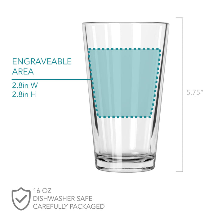 Best Mom Ever Pint Glass, Design: MD11