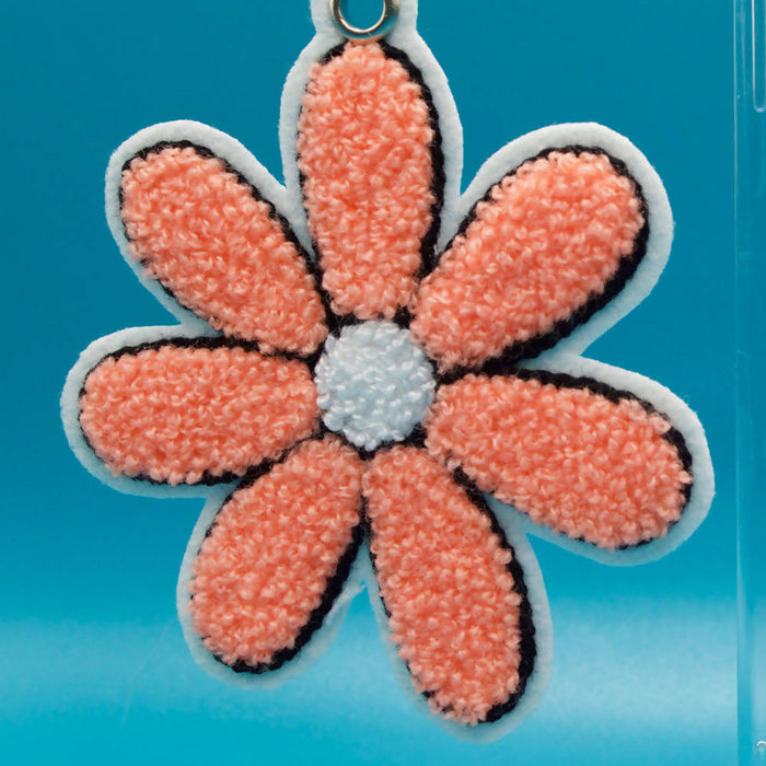 Big Flower Embroidered Earrings