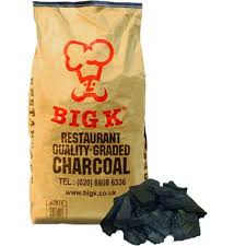 Big K Chilla-Grilla restaurant grade lumpwood charcoal in a 12kg bag