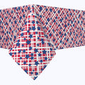 Blue Stars on America Check Rectangles