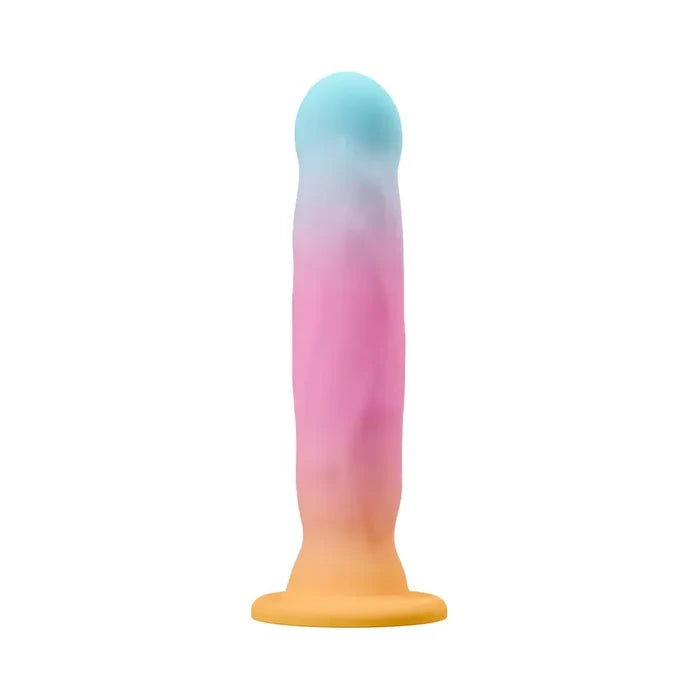 Avant Golden Dawn Silicone Dildo - Pastel Rainbow