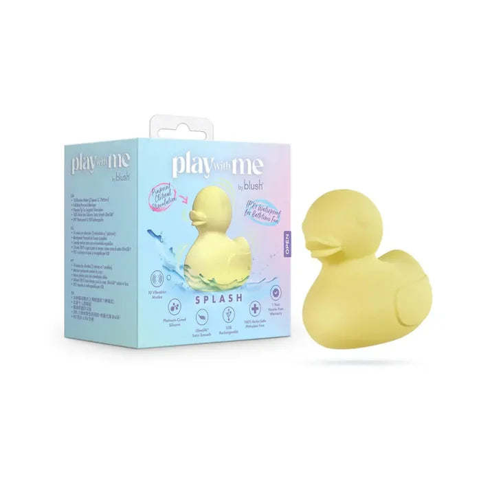 Play With Me Splash Duck Vibrator - Yellow