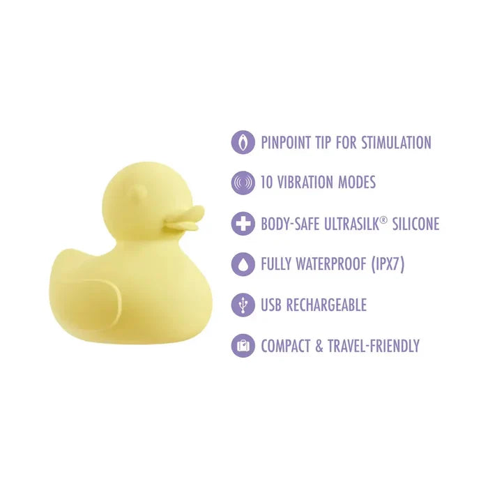 Play With Me Splash Duck Vibrator - Yellow