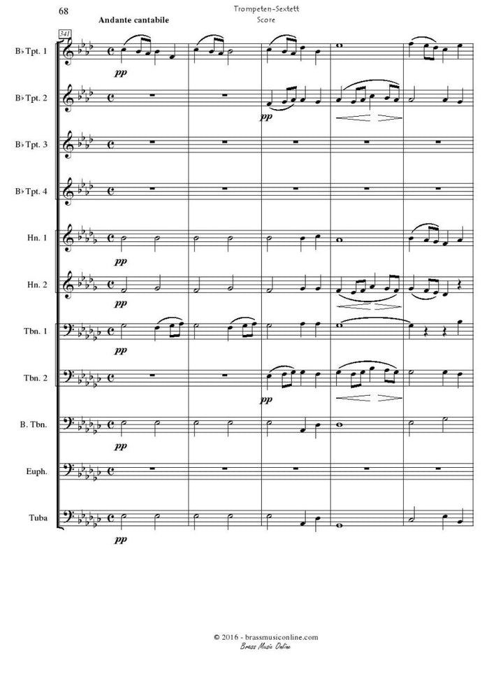 Bohme - Trompeten Sextett - Brass Ensemble - Brass Music Online