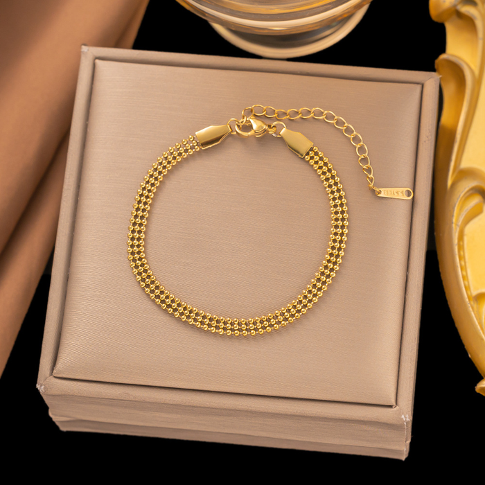Brazalete Triple de Bolitas
