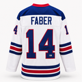 Brock Faber Signed White USA Player Hockey Jersey