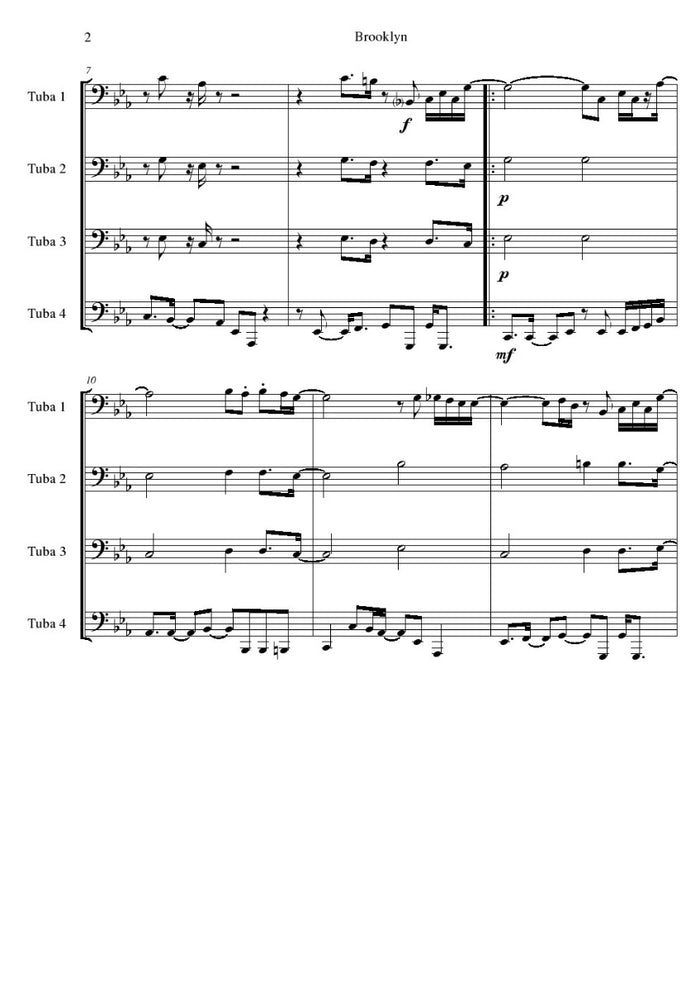 Brooklyn - Tuba Quartet
