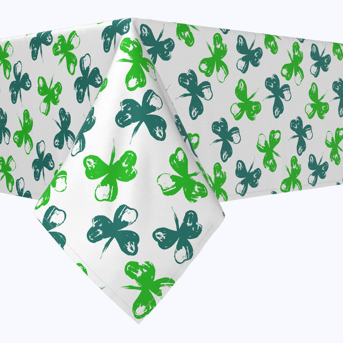 Brush Stroke Pretty Clovers Rectangles