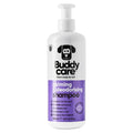Buddycare Calming and Deodorising lavender dog shampoo 500ml bottle, front of pack