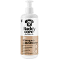 Buddycare Coconut 2-in-1 dog shampoo and conditioner 500ml bottle, front of pack