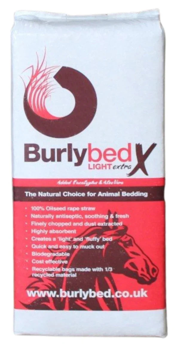 Burlybed Light Extra treated oilseed rape straw bedding bale
