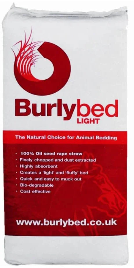 Burlybed Light untreated oilseed rape straw bedding bale