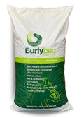 BurlyBed Original miscanthus bedding pellets in a bag