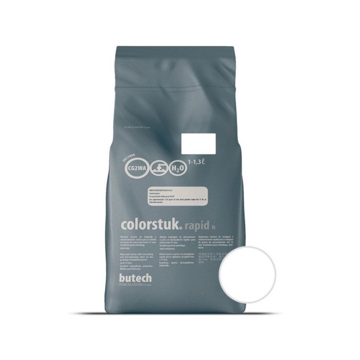 Butech Colorstuk Rapid Grout 5kg - Blanco Grouts Butech By Porcelanosa
