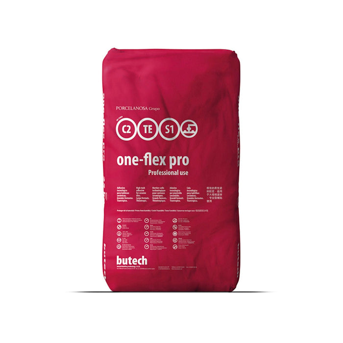 Butech One Flex Pro Adhesive 25kg - White Adhesives Butech By Porcelanosa
