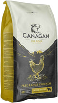 Canagan Free-Run Chicken Large Breed dry dog food, 2kg bag with the large breed flash below the brand crest