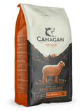 Canagan Grass Fed Lamb dry dog food, 12kg bag standing upright with the lamb recipe name on the front